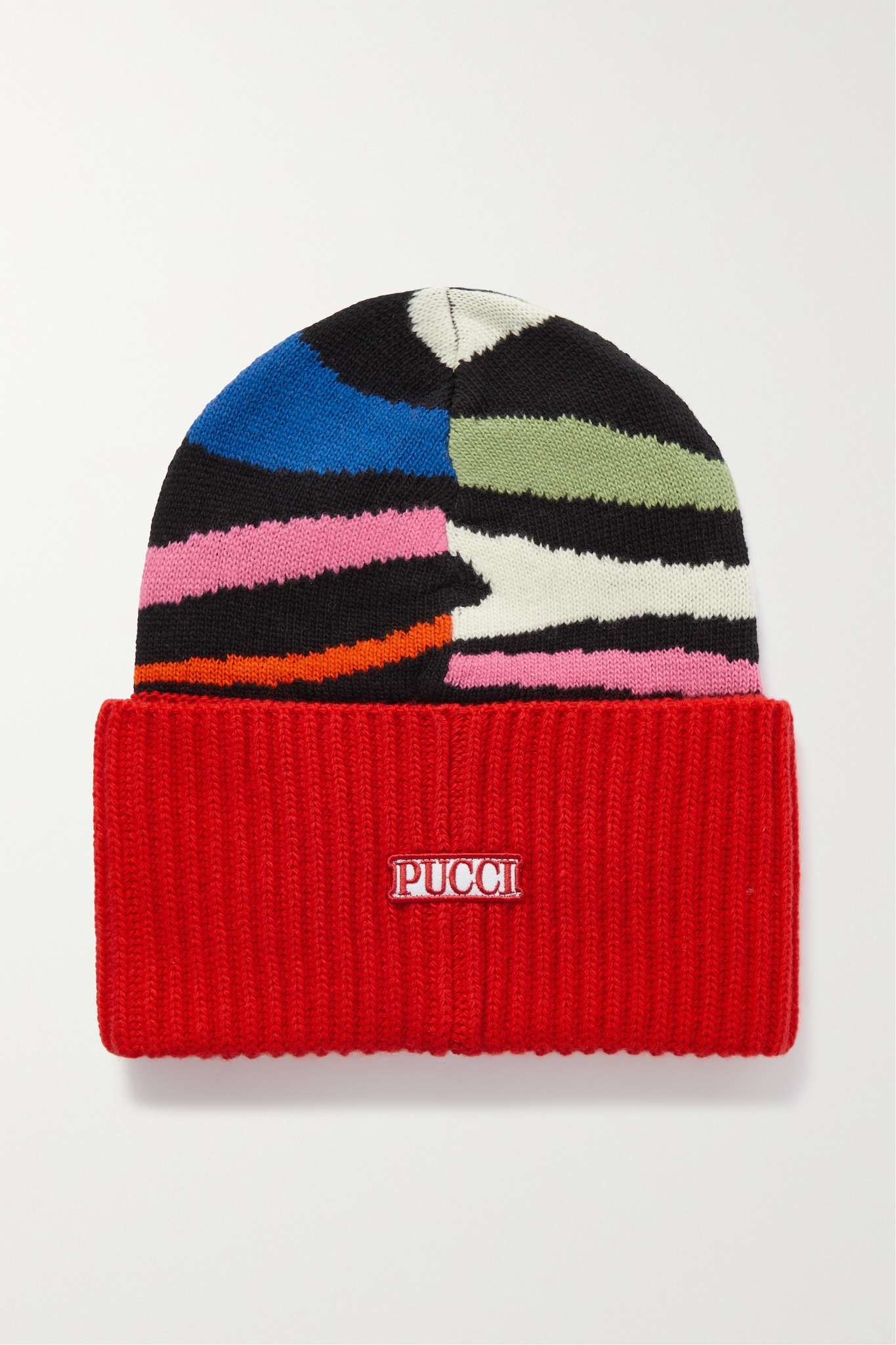 Wool-jacquard beanie - 3