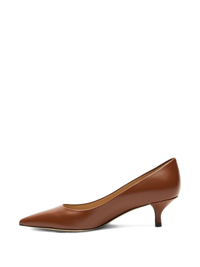 50mm Stuart Power leather pointed-toe pumps 5
