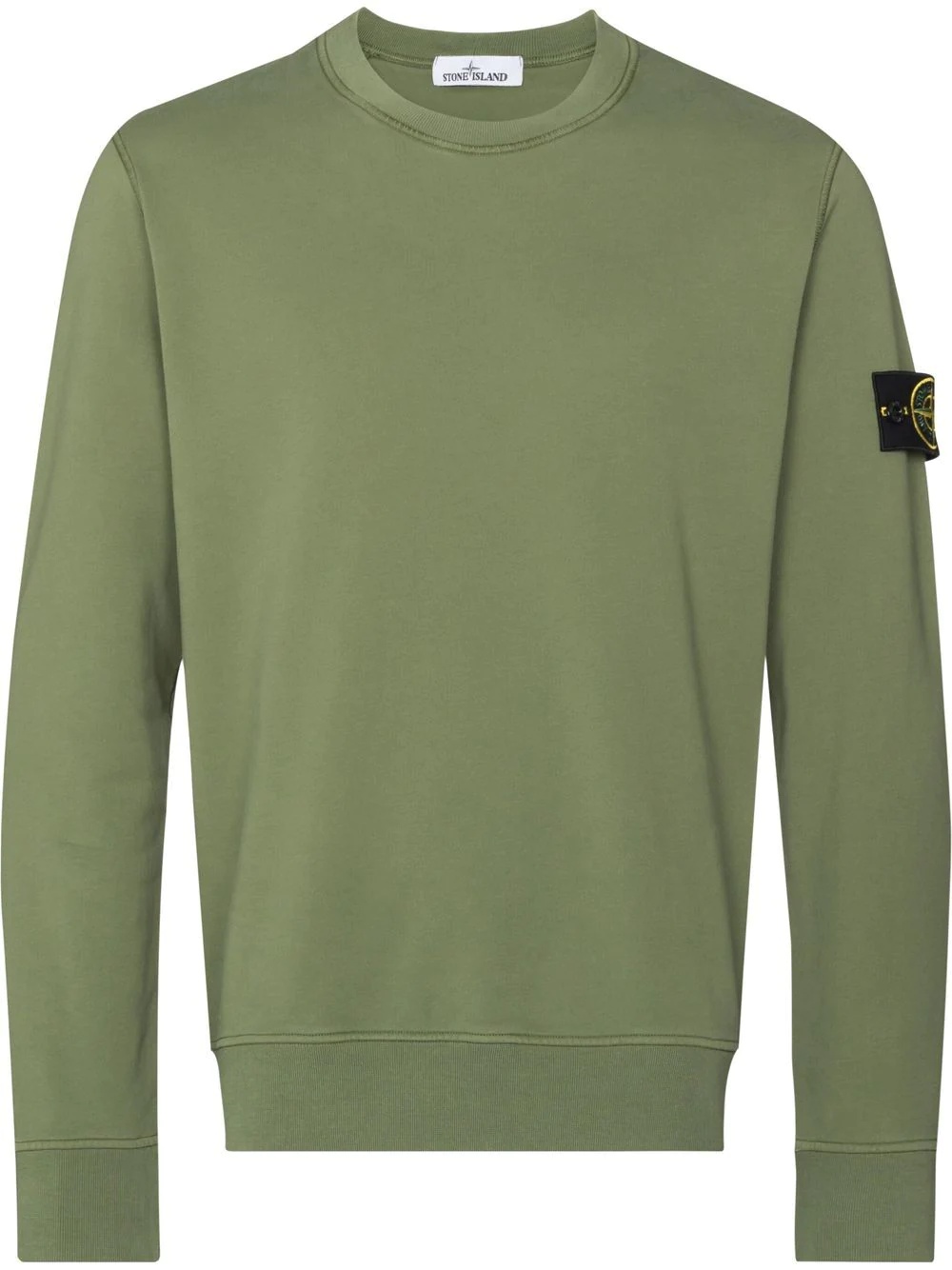 Compass badge crew-neck sweatshirt - 1