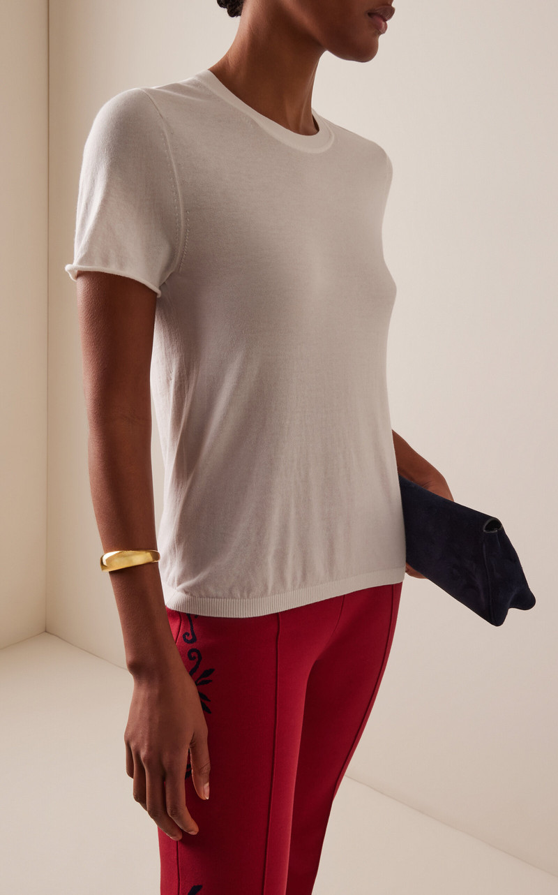 HIGH SPORT Otis Cotton T-Shirt ivory outlook