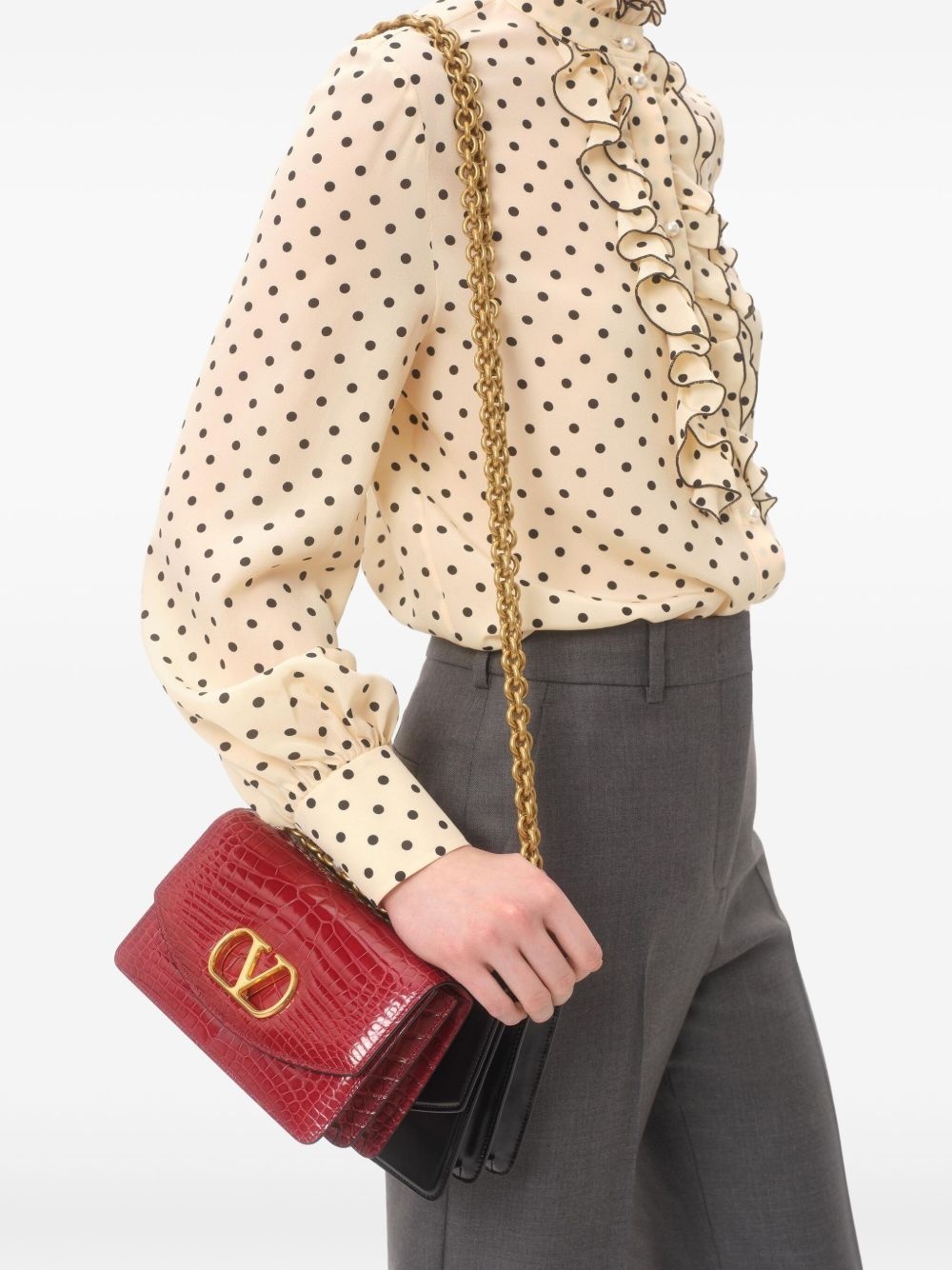 polka-dot print shirt - 5