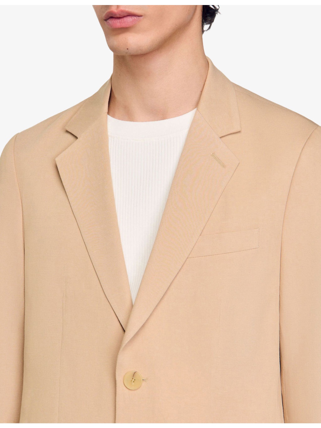 Single-Breasted Lyocell-Blend Blazer - 5