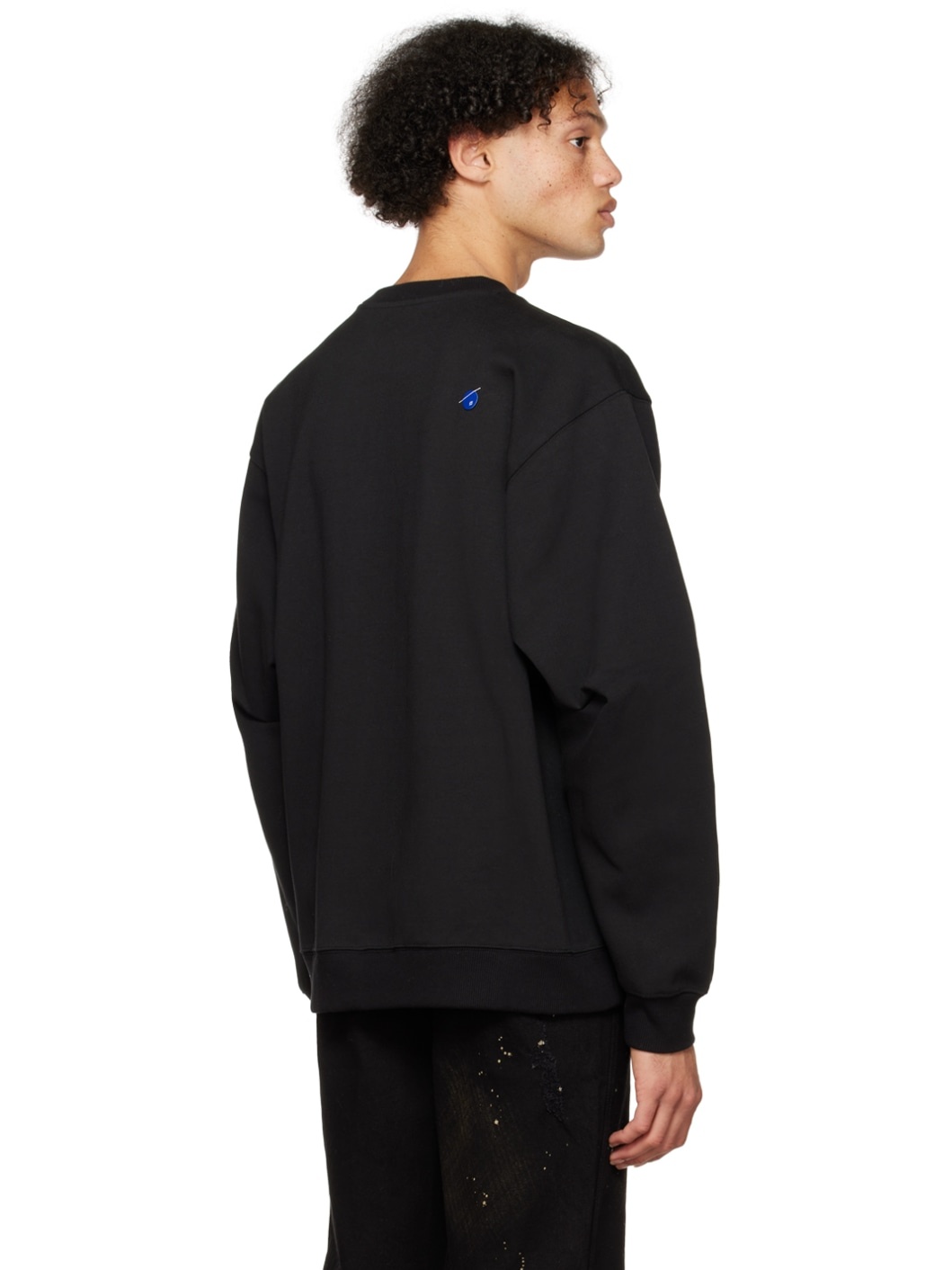 Black Embroidered Sweatshirt - 3