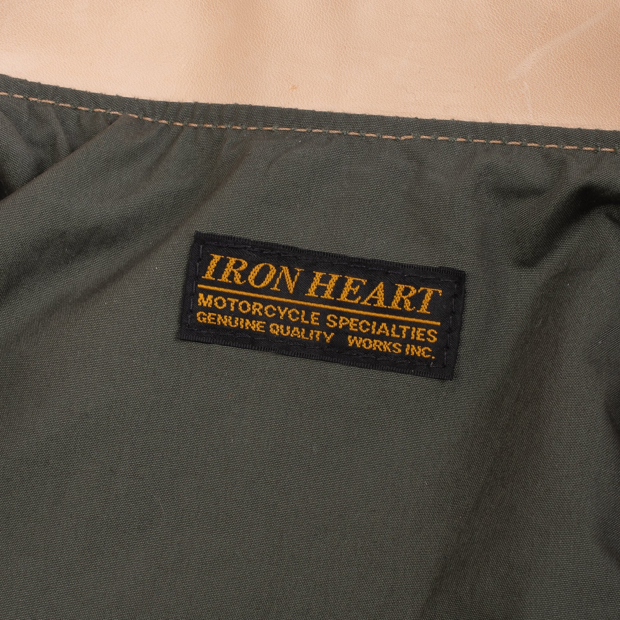 IHSB-BB-NAT Iron Heart x Simmons Bilt Natural Horsehide Jacket - The Bareback - 7