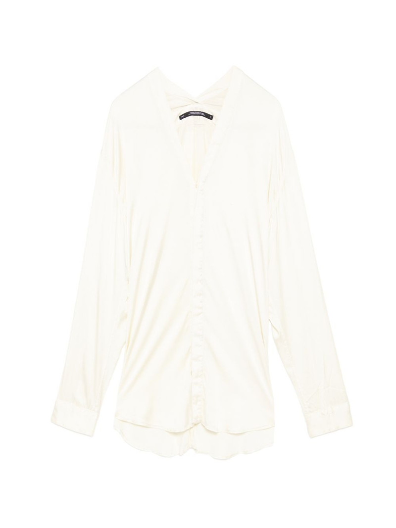 Slit Neck Shirt 1