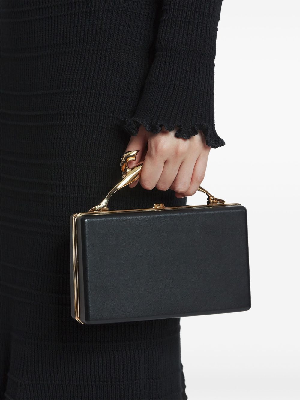 Cat-handle clutch bag - 2