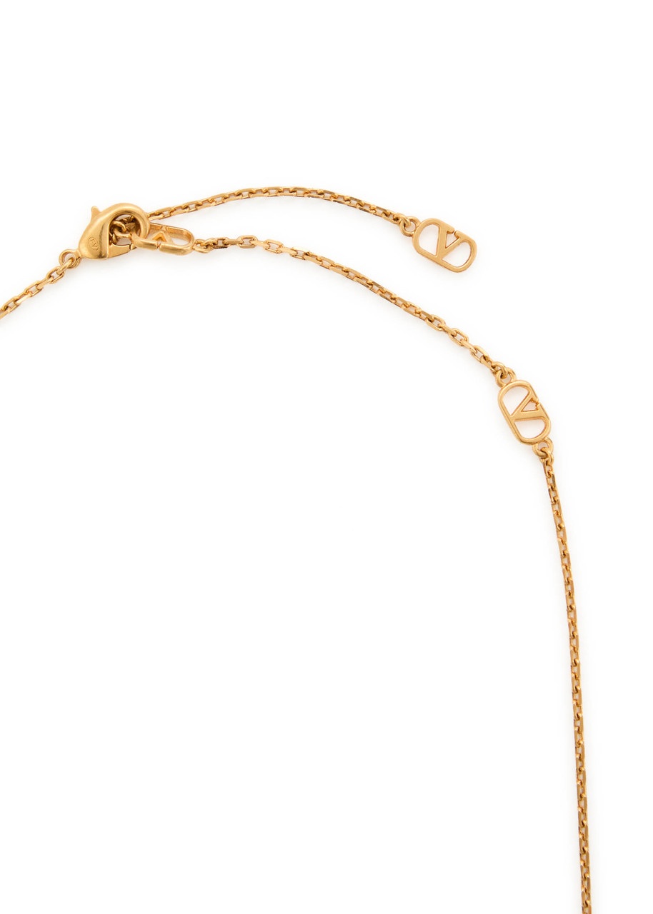 Valentino Garavani Cherry Vlogo Necklace - 4
