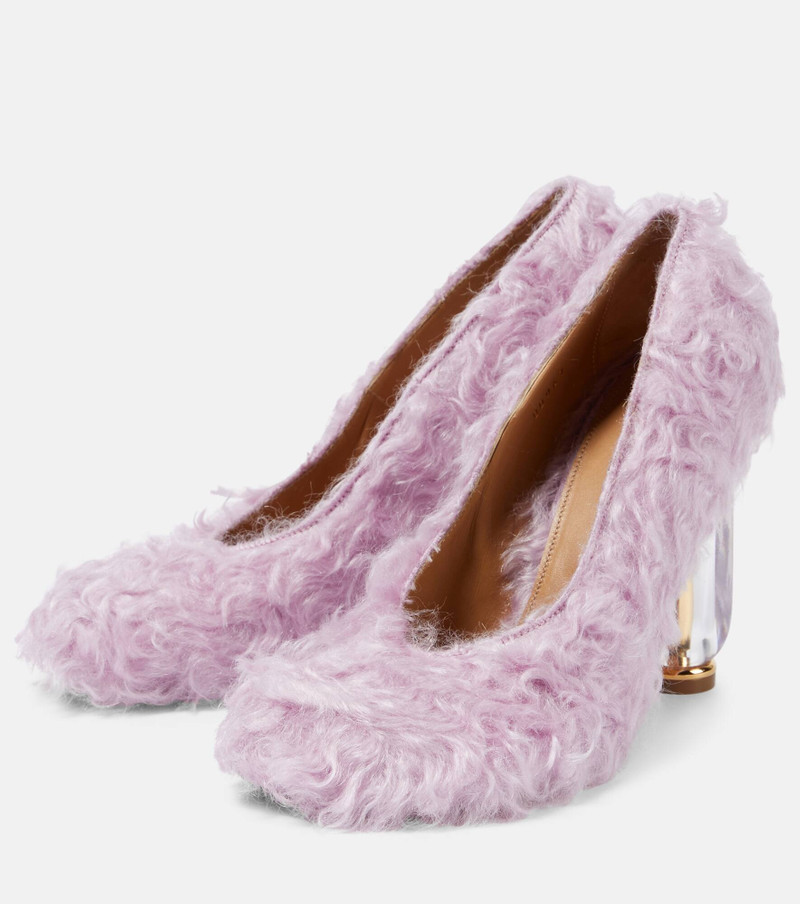 Faux fur pumps 5