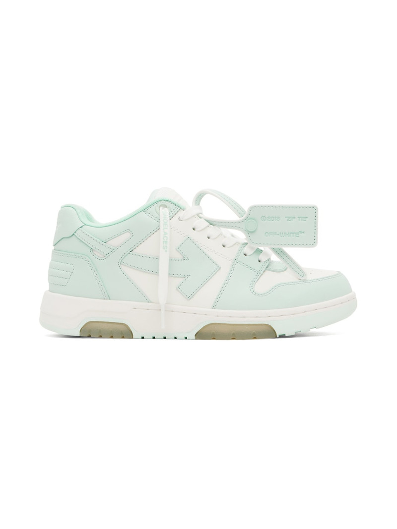 Green & White Out Of Office Sneakers - 1