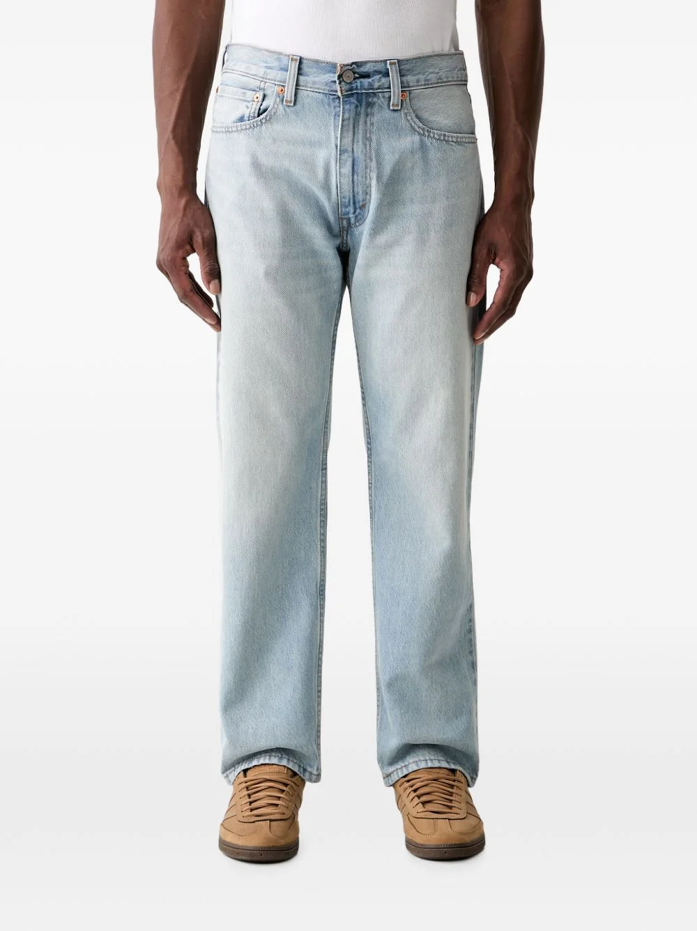 555 logo-patch jeans - 1