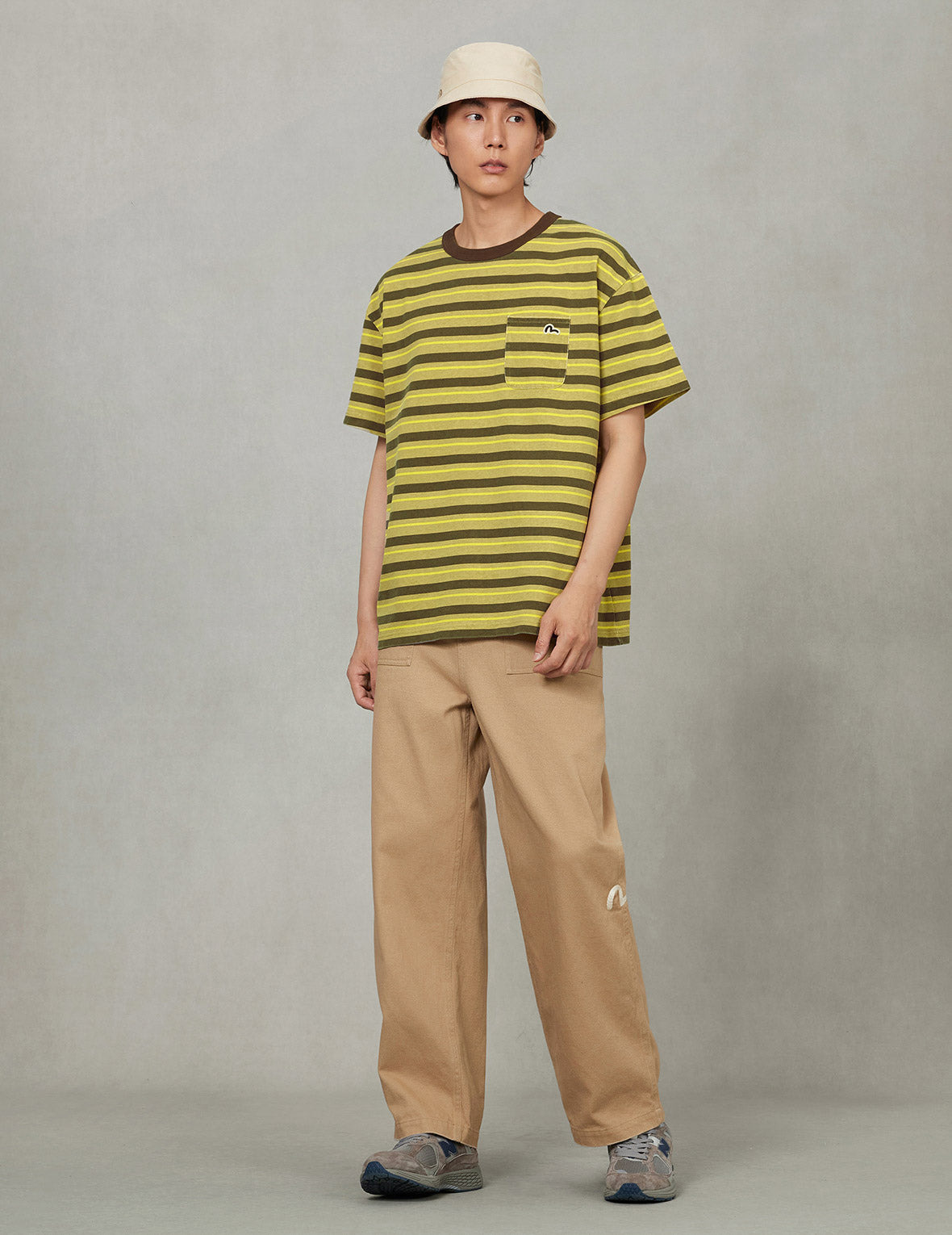 Seagull Appliqué Relax Fit Stripe T-Shirt - 8