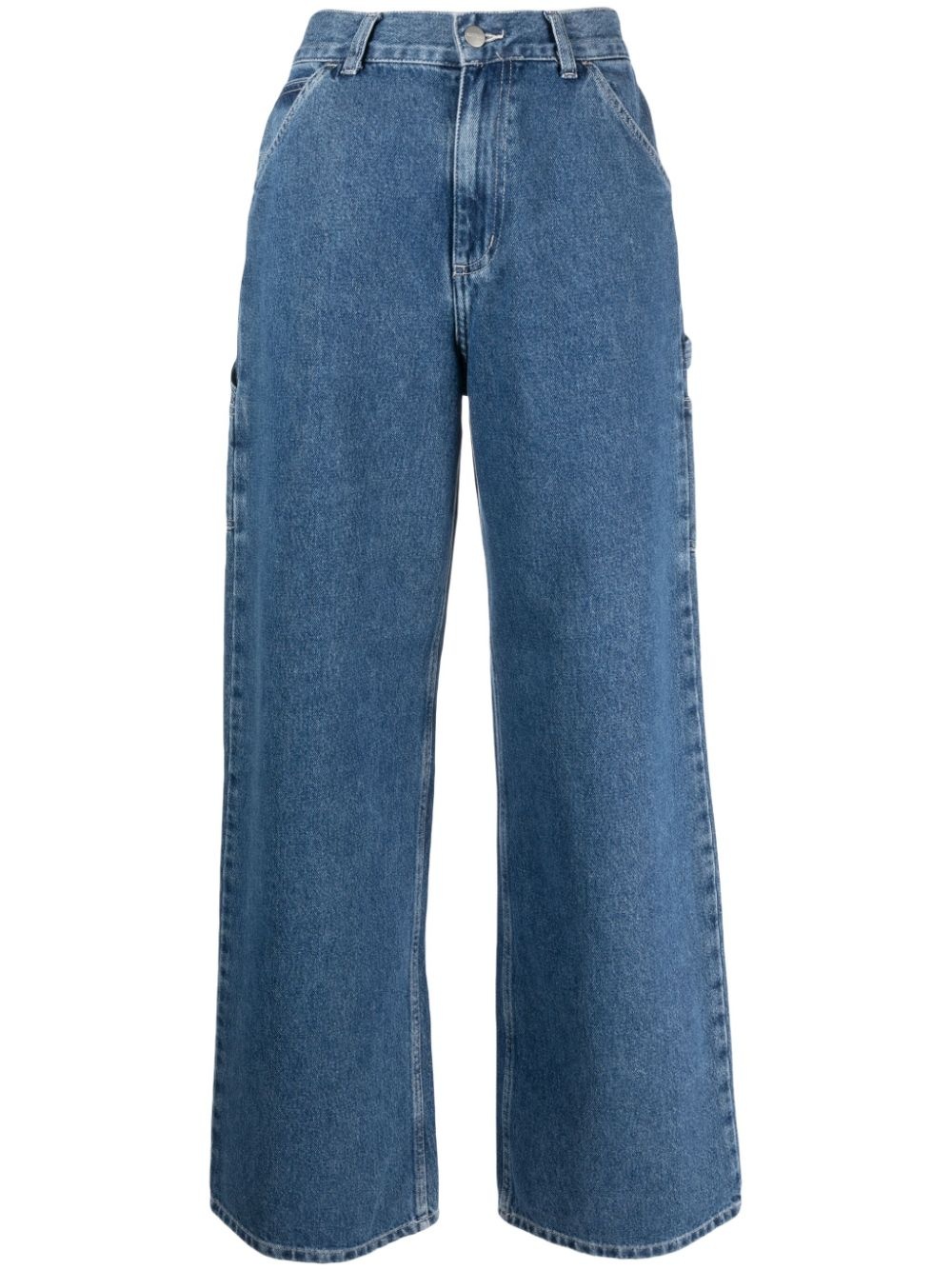 high-waist wide-leg jeans - 1