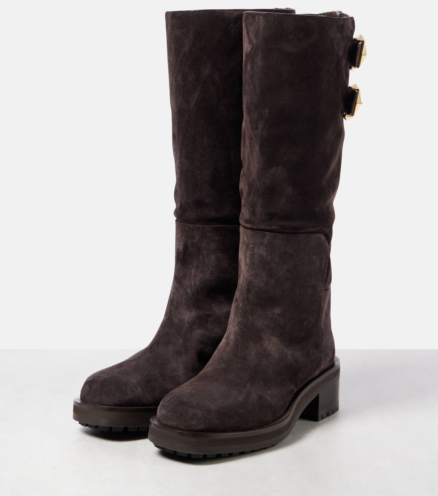 Brooklyn Kb 50 suede knee-high boots - 4