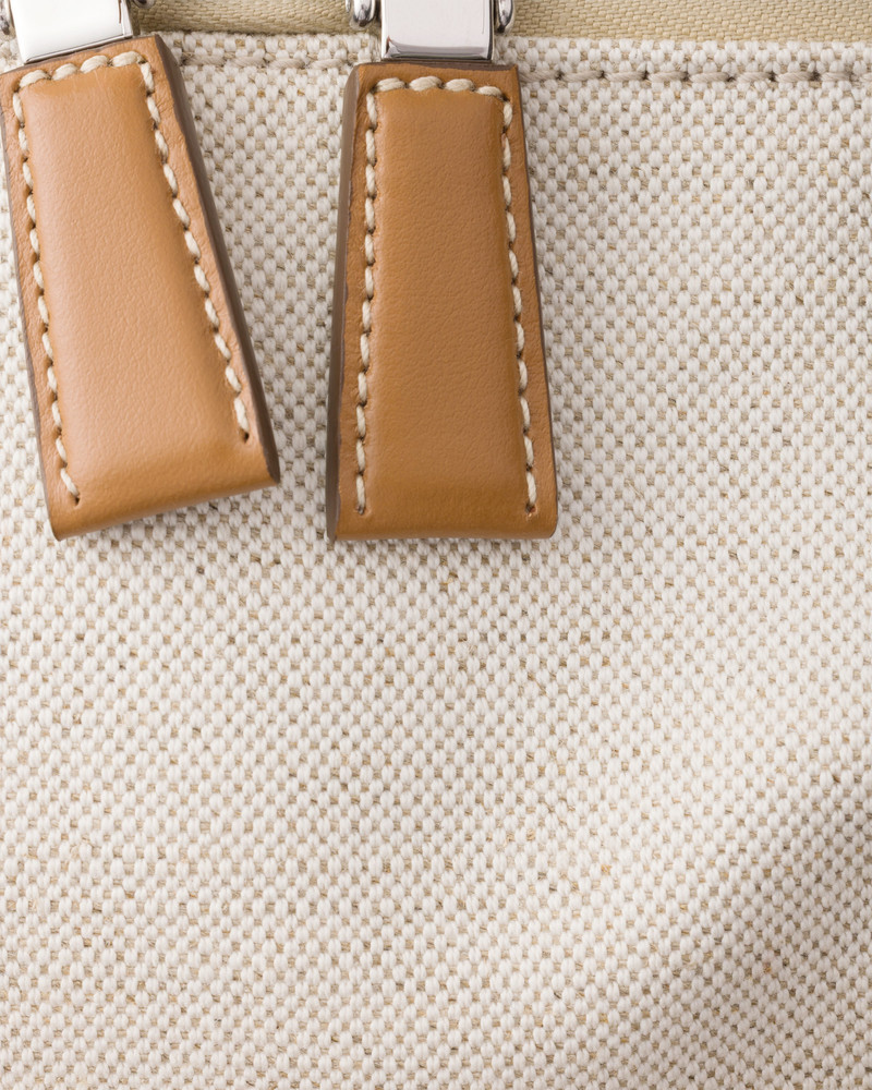 Linen blend duffle bag 6