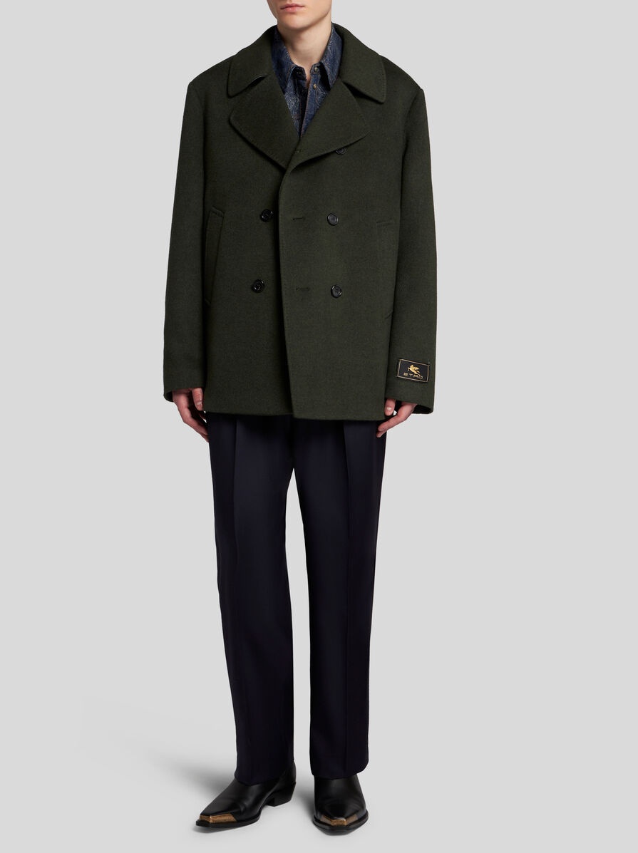 WOOL AND CASHMERE PEACOAT - 3