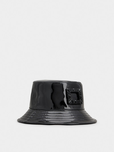 Roger Vivier Viv' Skate Buckle Fisherman Hat in Patent Leather outlook
