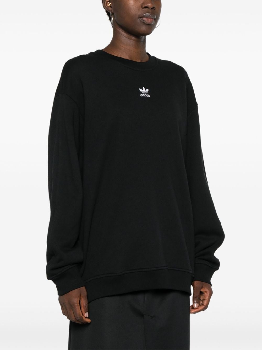 trefoil-logo cotton sweatshirt - 3