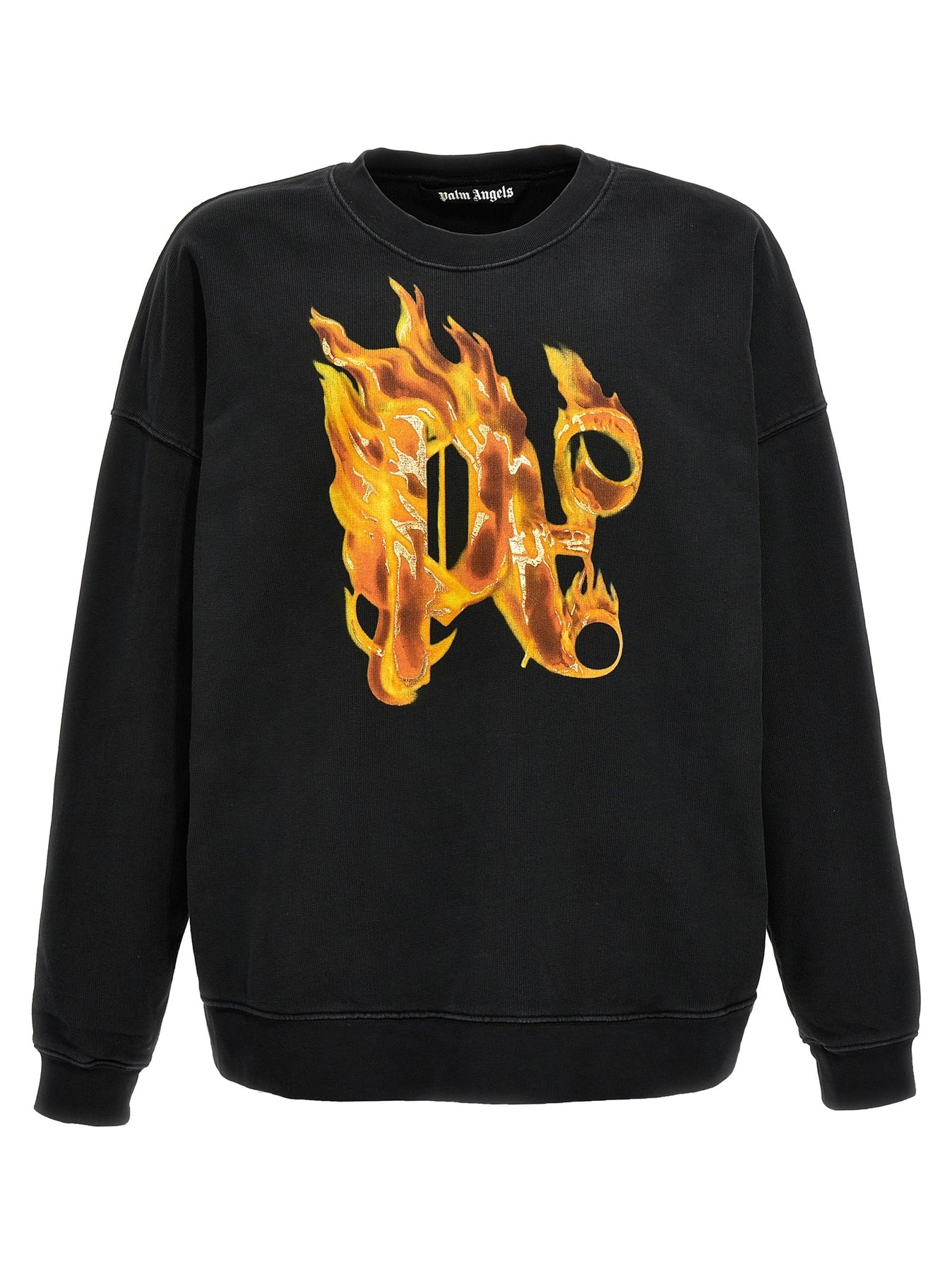 Burning Monogram Sweatshirt Black - 1