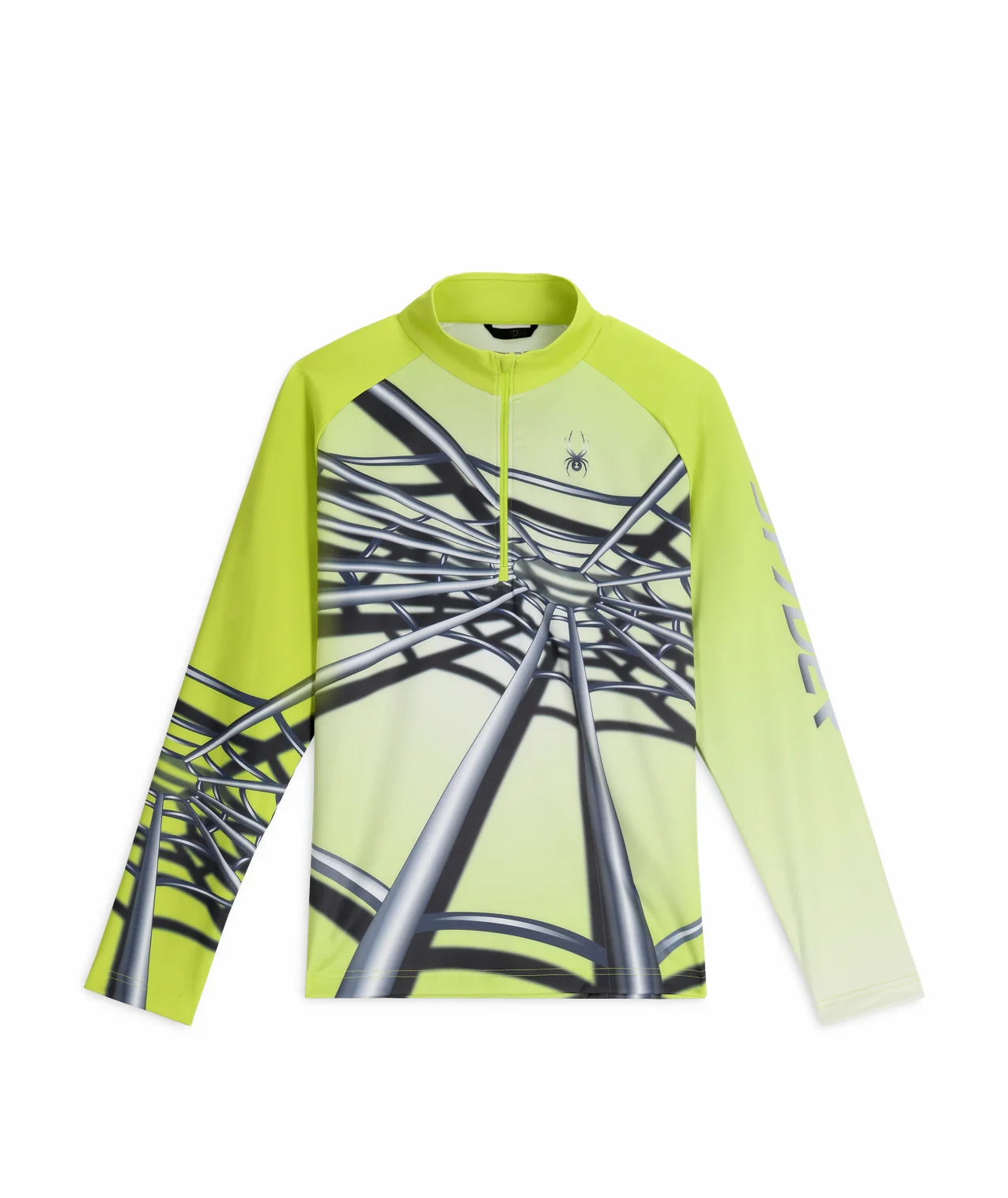 Mens Legacy Half Zip T-Neck - Lime - 1