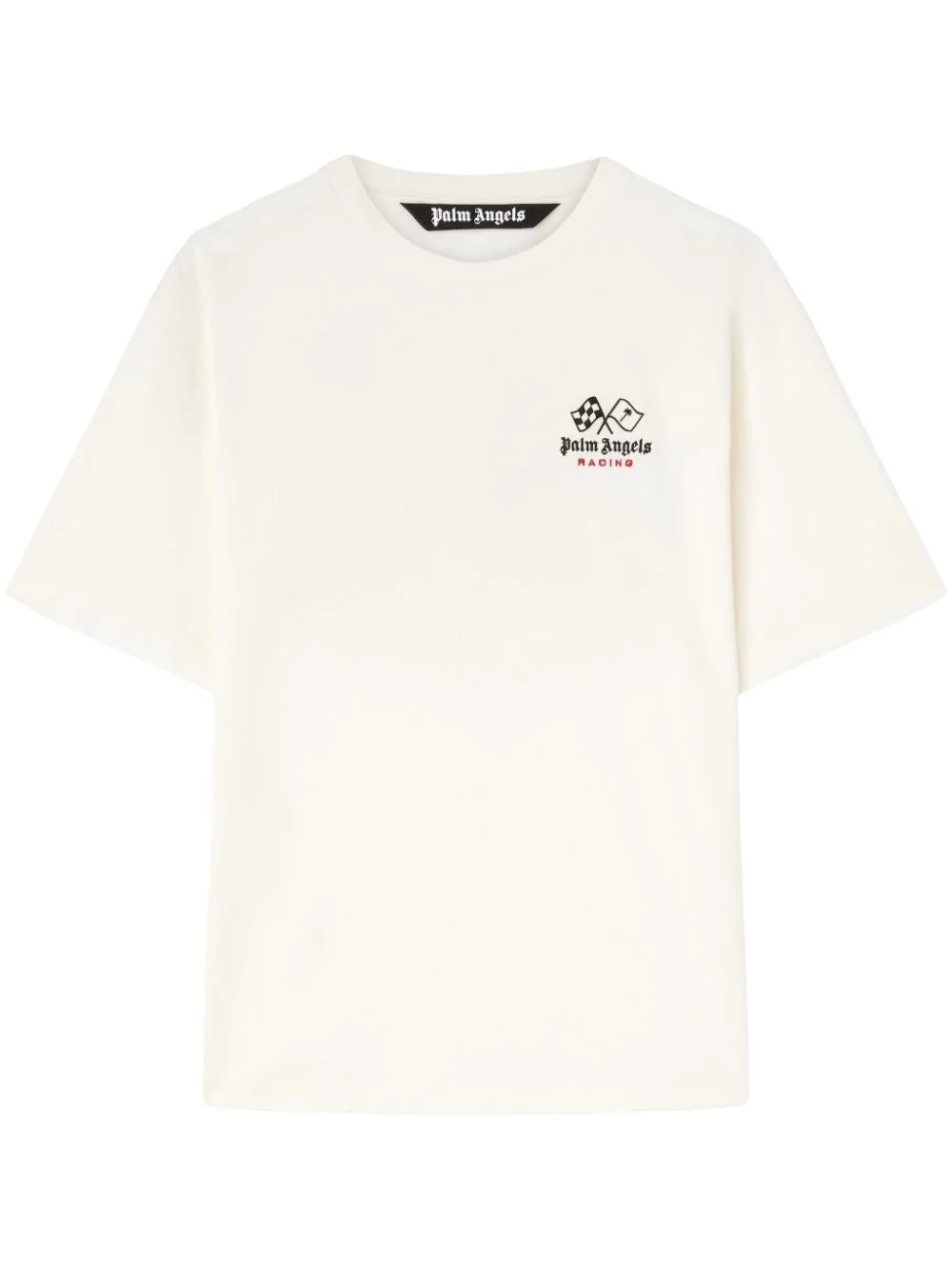 Racing graphic-print cotton T-shirt - 1