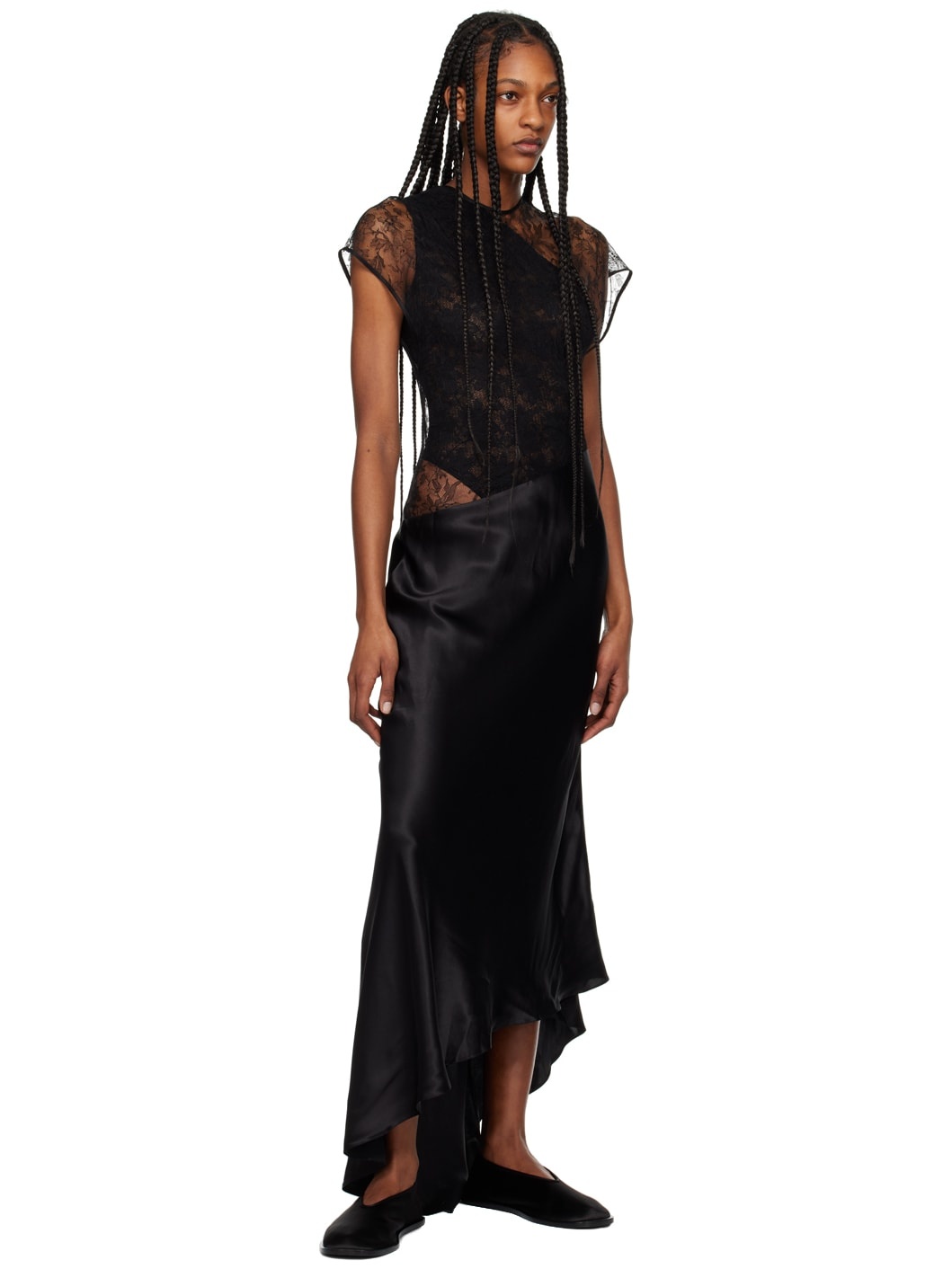 Black Beline Maxi Dress - 4