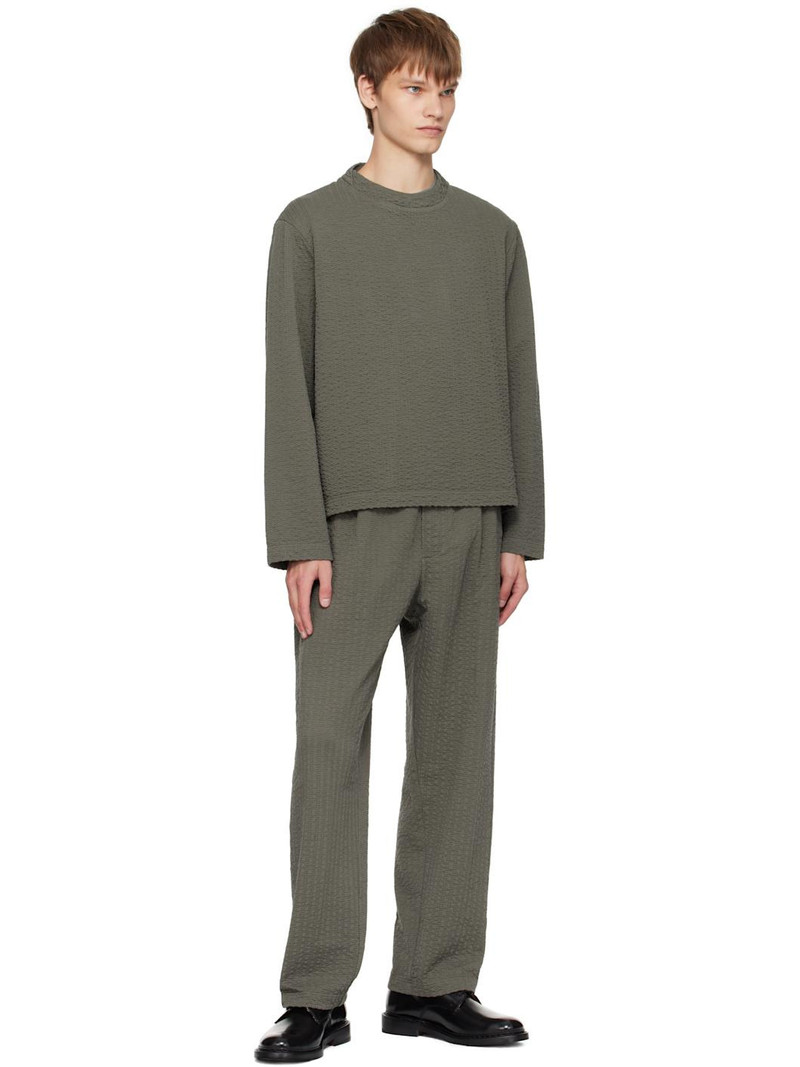 Craig Green Khaki Embroidered Linestitch Smock T-shirt outlook