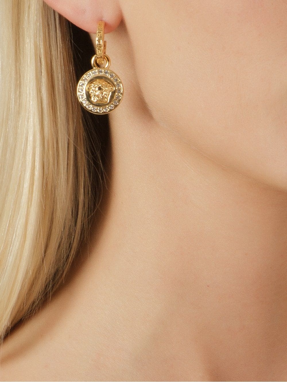 Crystal la medusa greca earrings - 2