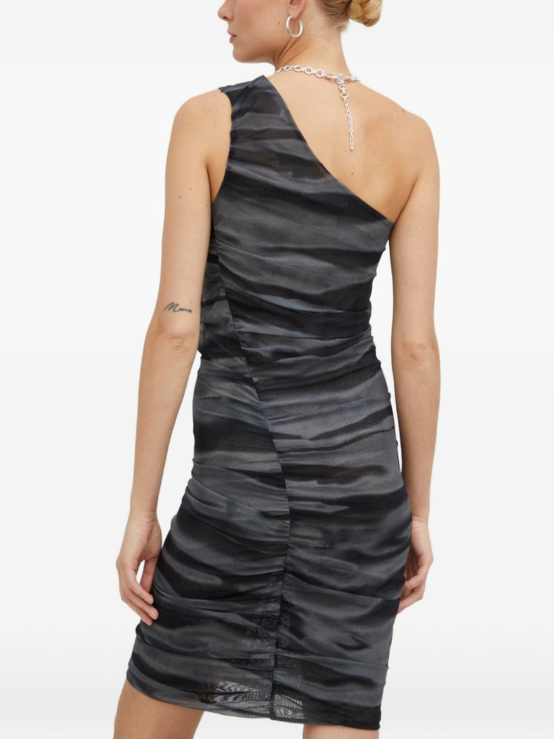 one-shoulder ruched mini dress 3