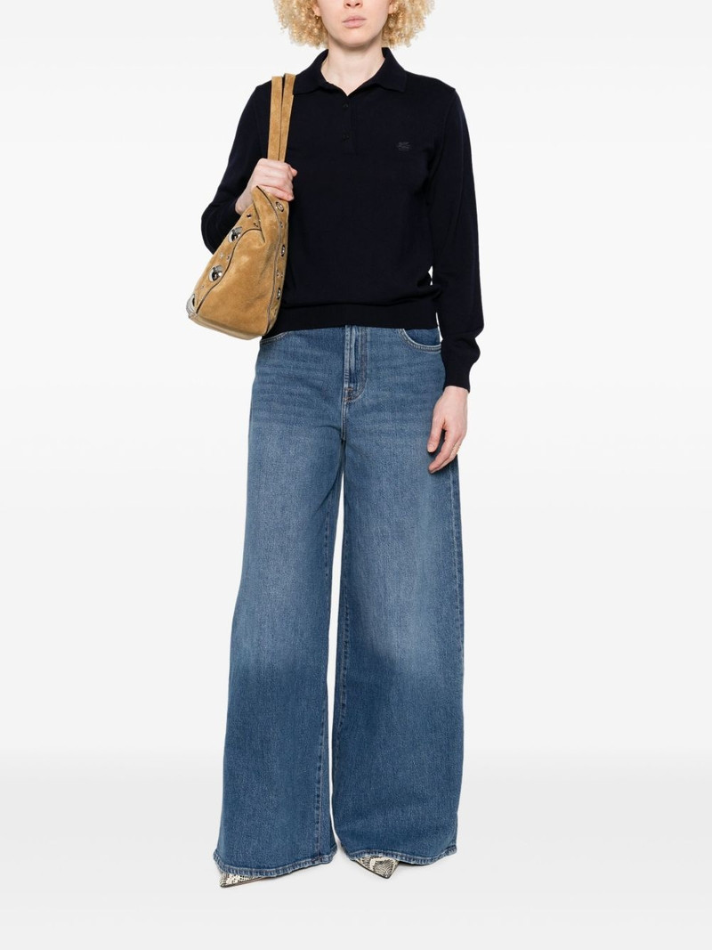 Etro polo-collar sweatshirt outlook