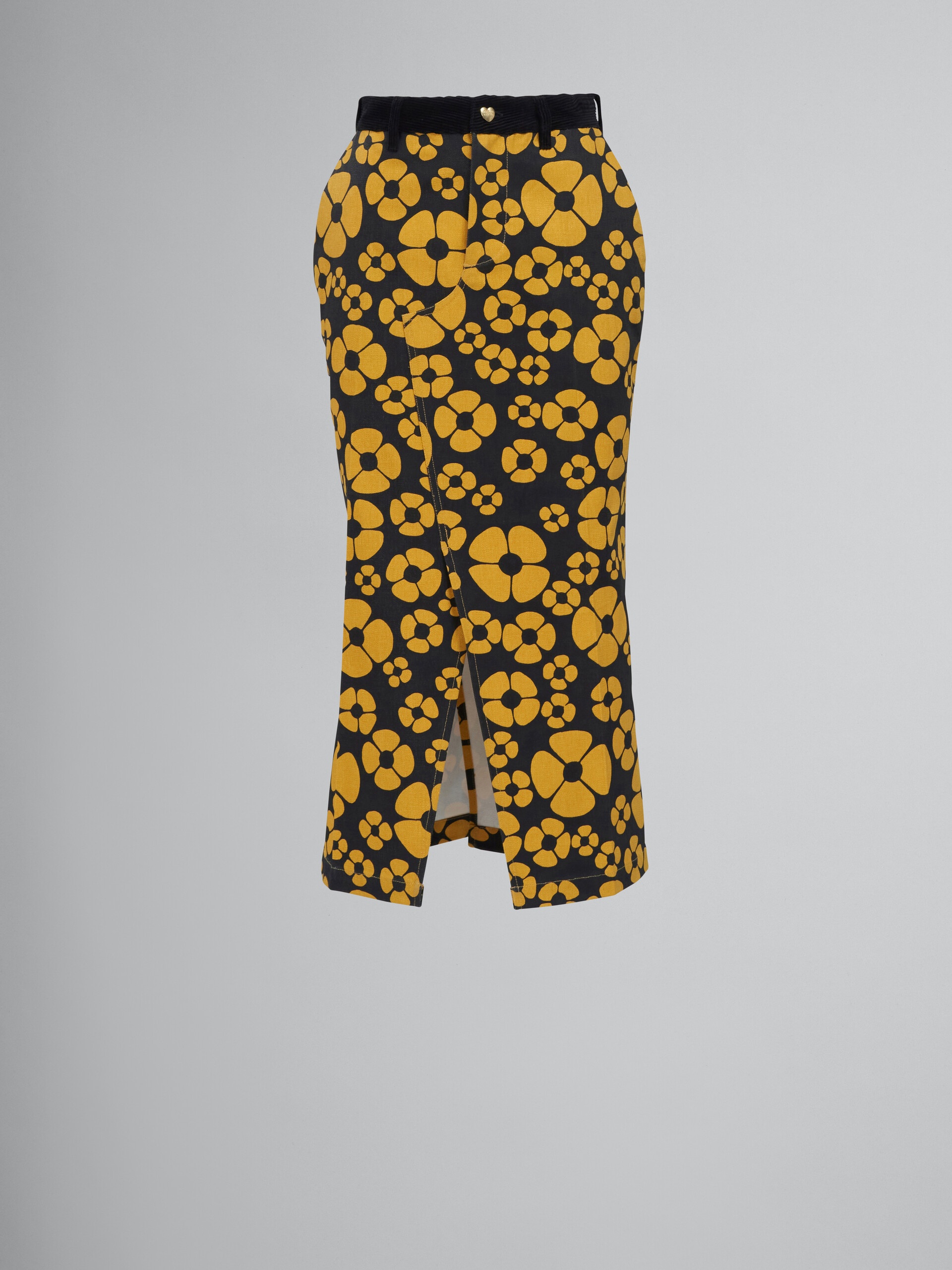 MARNI X CARHARTT WIP - YELLOW MIDI SKIRT - 1