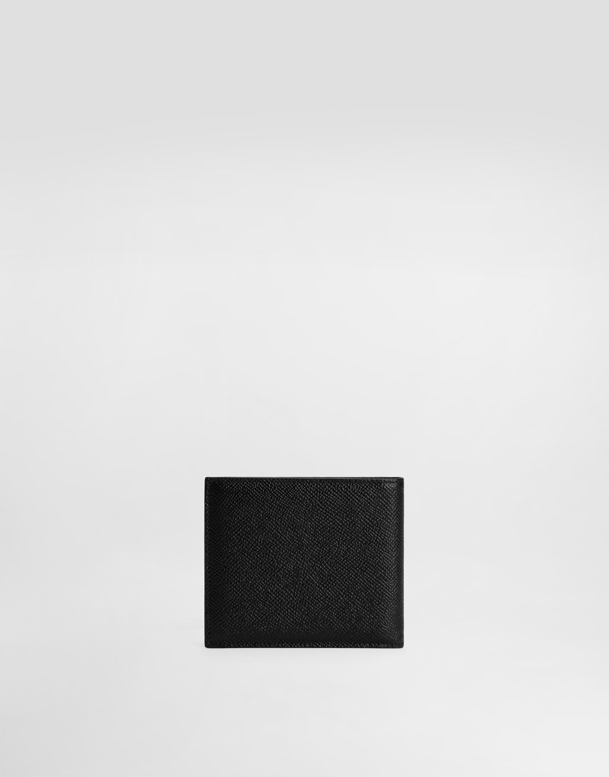 Calfskin bifold wallet with logo tag - 3