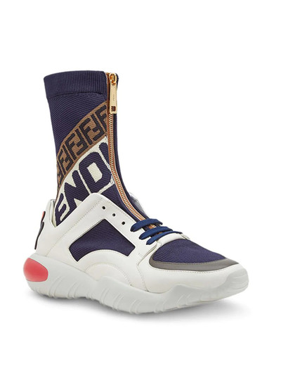 FENDI hi-top logo sneakers outlook