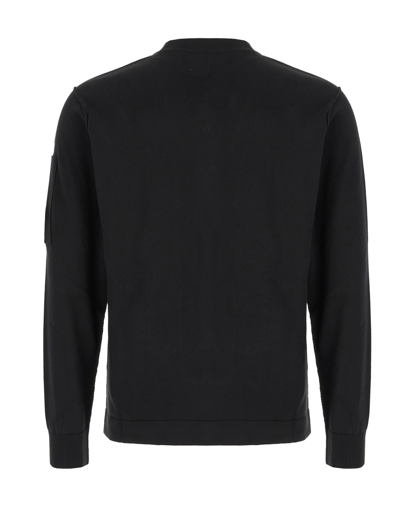 Black Cotton Cardigan - 2