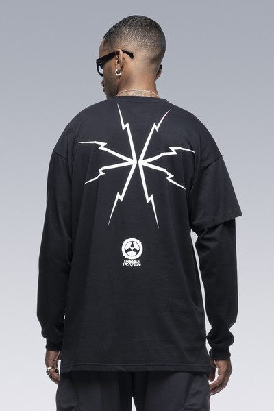ACRONYM S29-PR-C Pima Cotton Long Sleeve T-shirt BLACK outlook