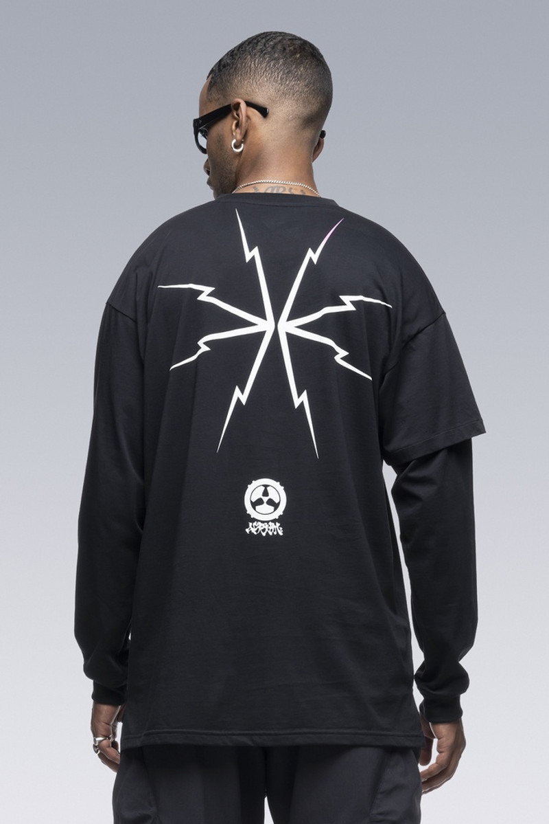 ACRONYM S29-PR-C Pima Cotton Long Sleeve T-shirt BLACK outlook