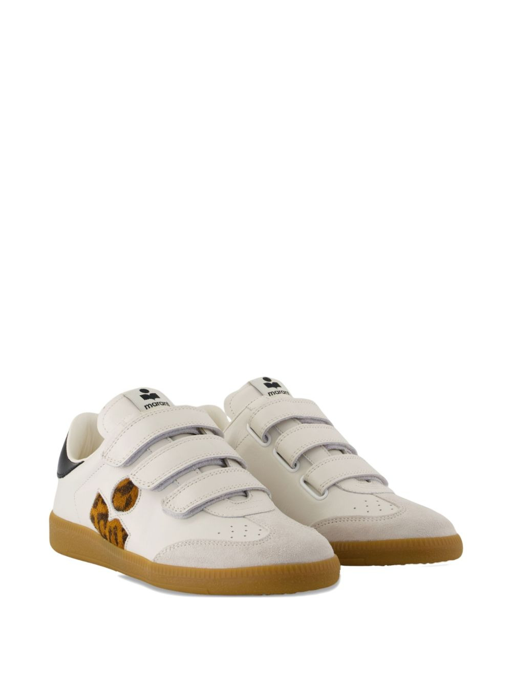 Beth Gb leopard-print calfskin sneakers - 3