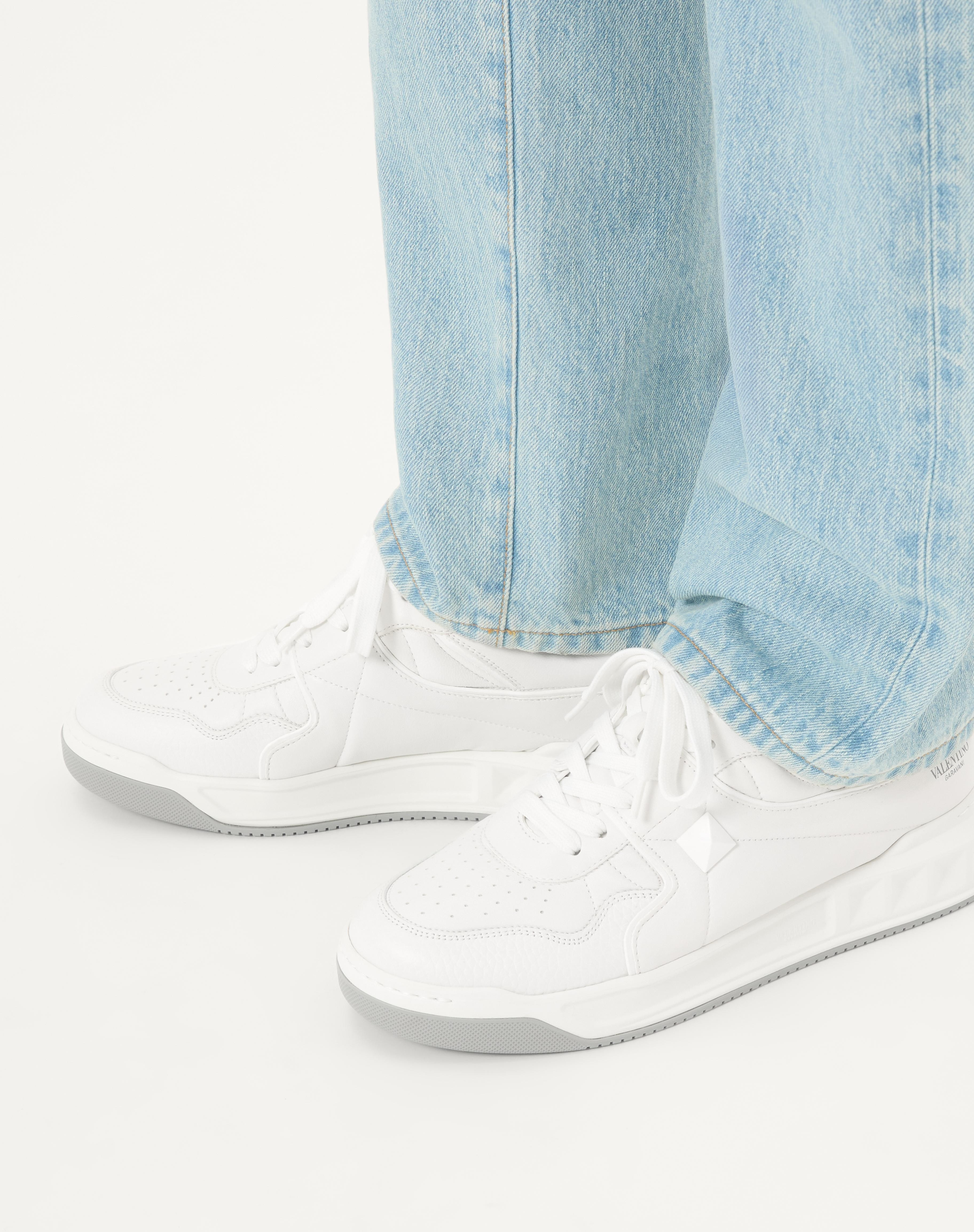 ONE STUD LOW-TOP NAPPA SNEAKER - 2