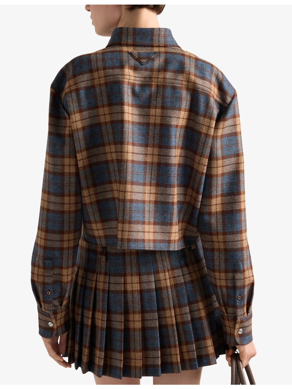 Checked Patch-Pocket Wool Shirt - 4