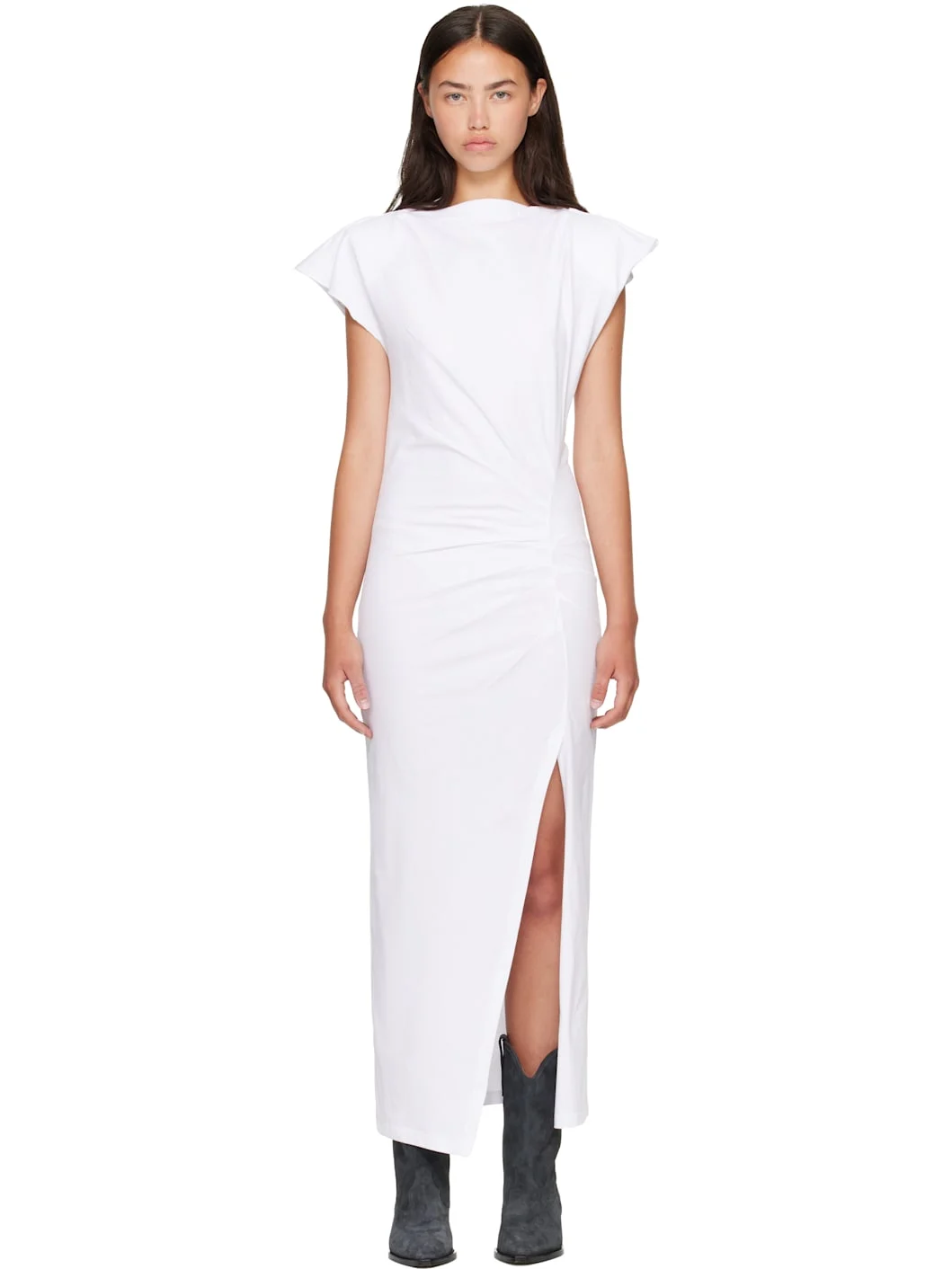 White Nadela Midi Dress - 1