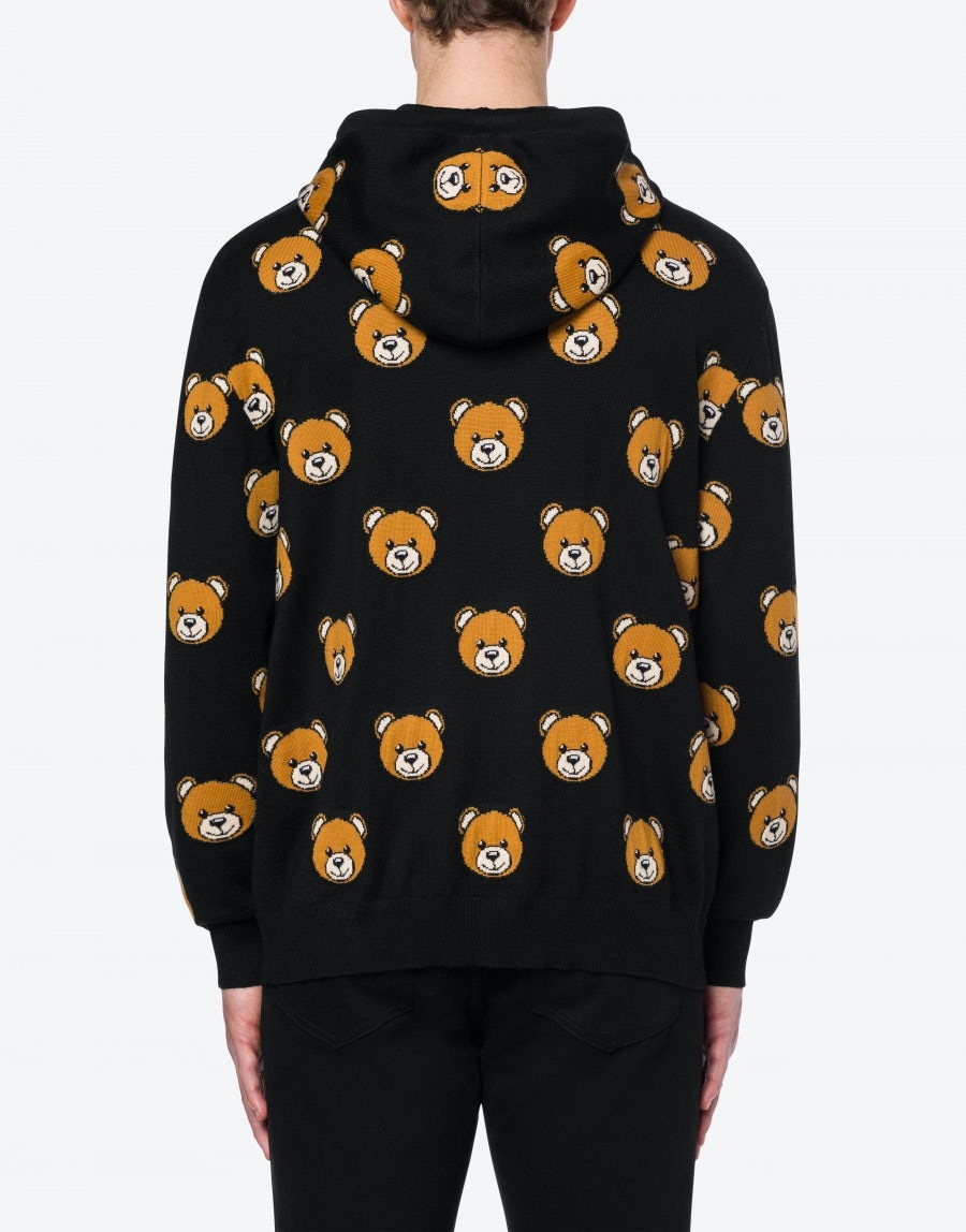 ALLOVER TEDDY BEAR HOODIE - 3