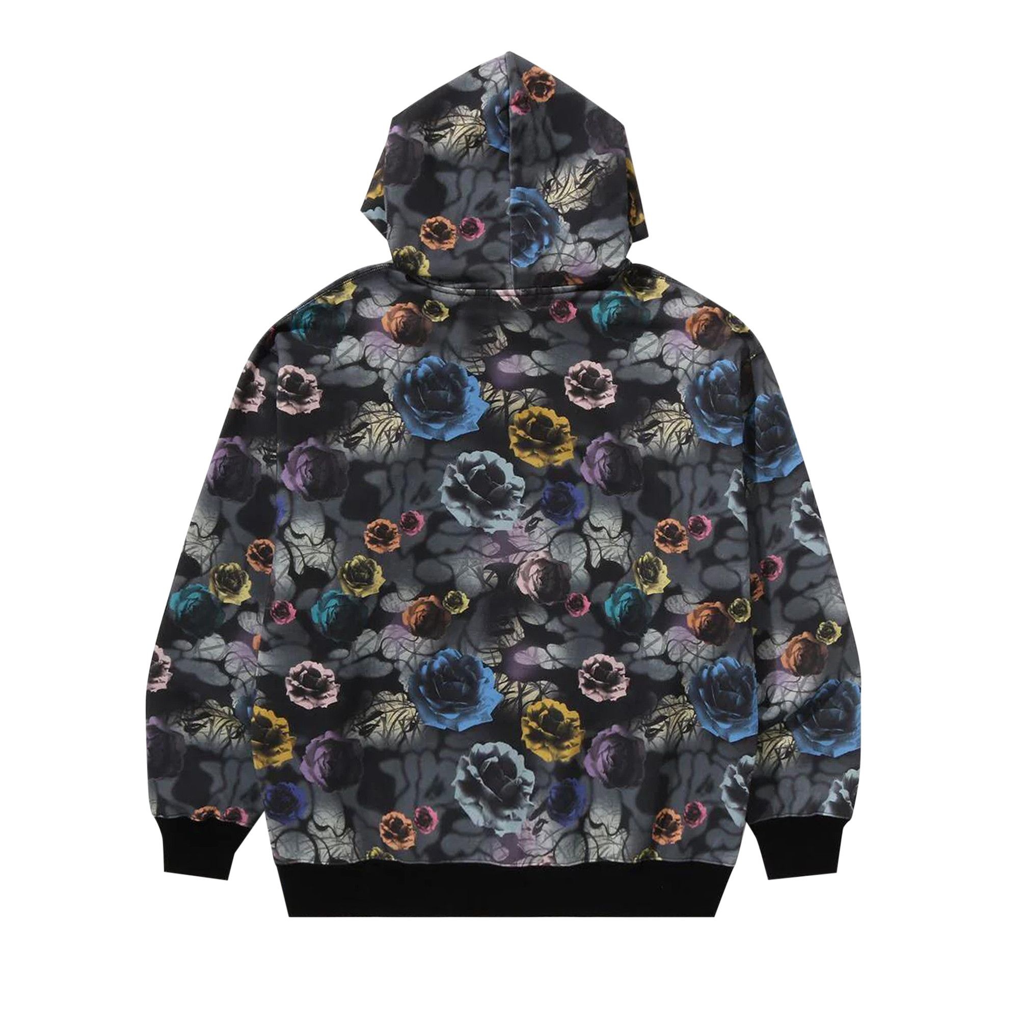 BAPE Floral Camo Pattern Relaxed Fit Pullover Hoodie 'Black' - 2