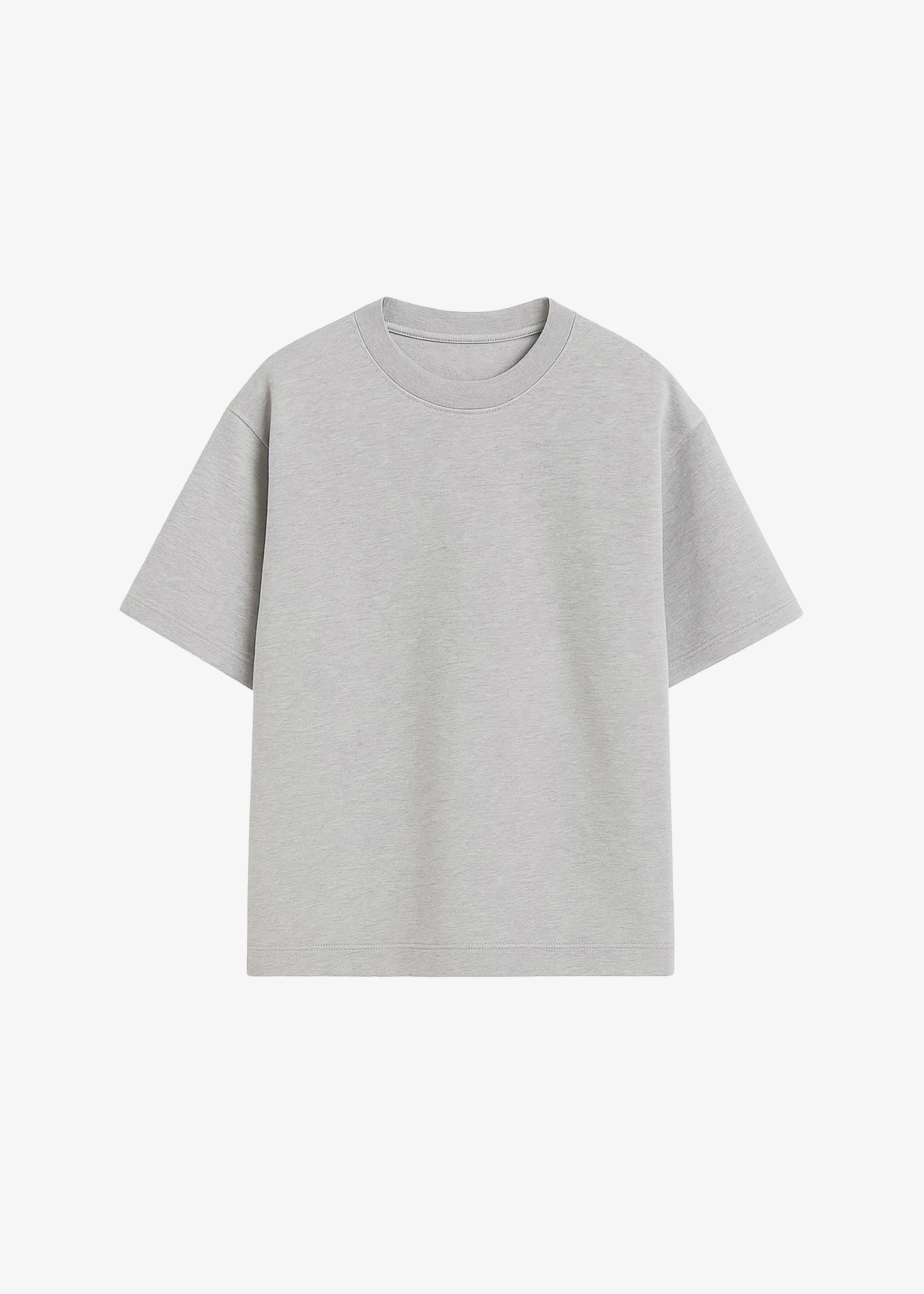 Scoob Boxy T-Shirt - Grey Melange - 1