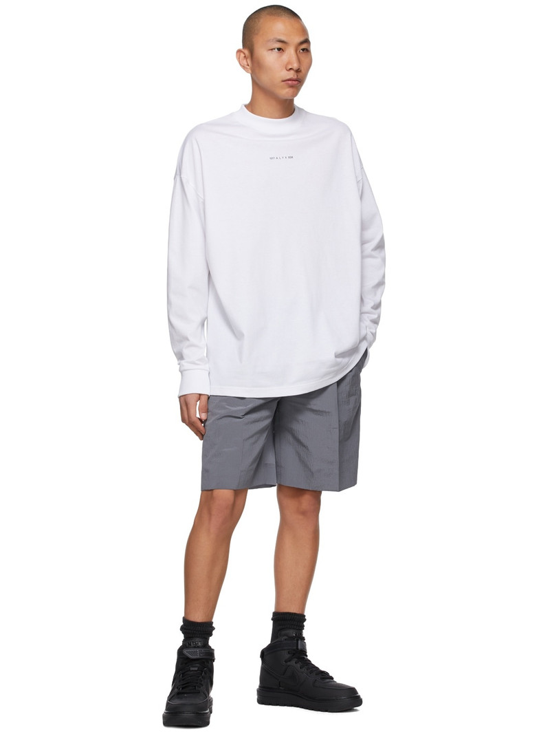 1017 ALYX 9SM White Visual Logo Long Sleeve T-Shirt outlook