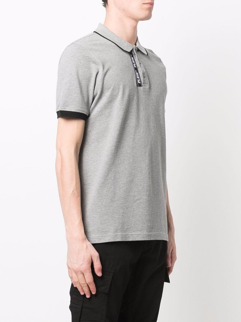 logo-tape detail polo shirt 3