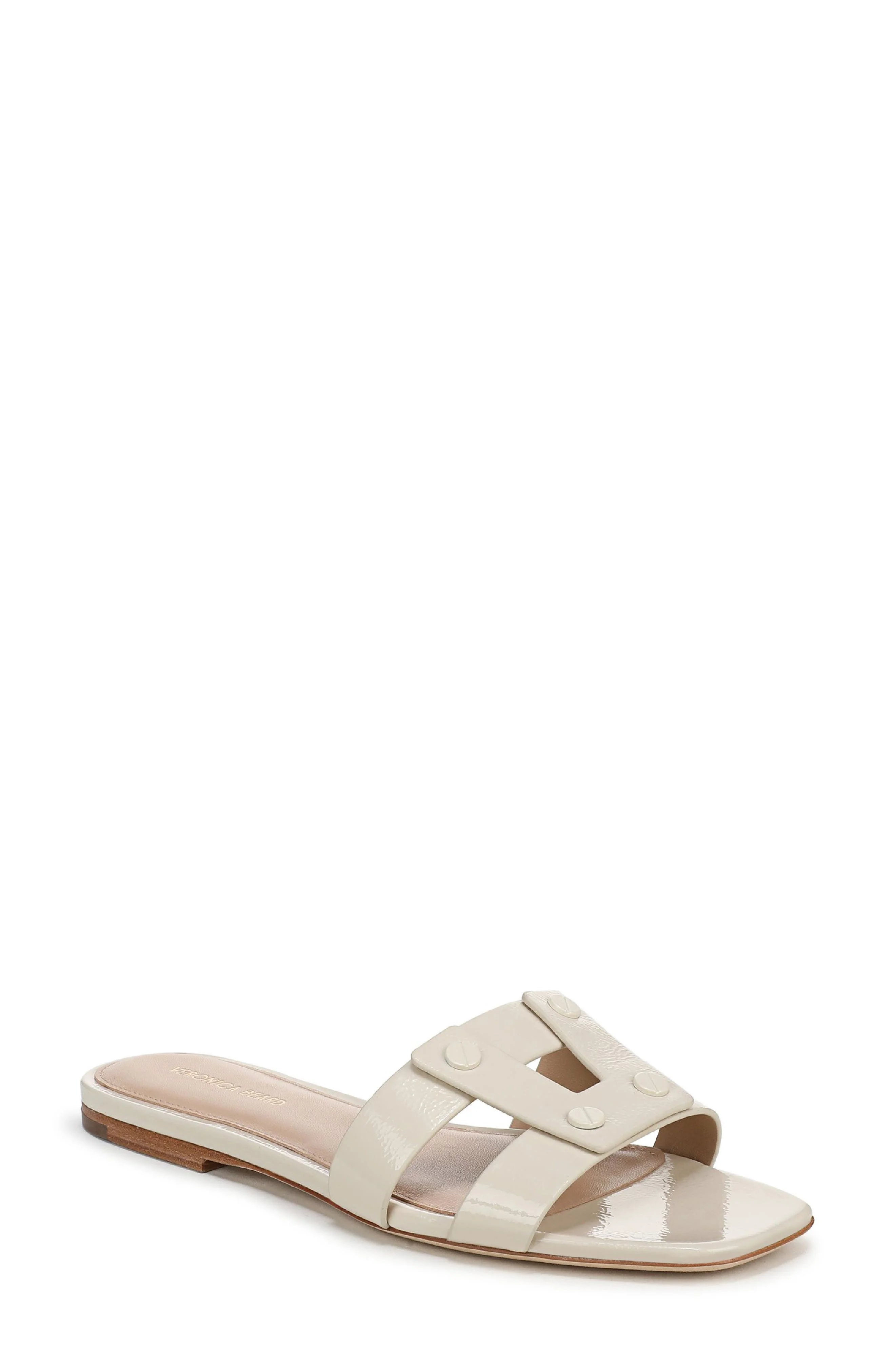Veronica Beard Via Slide Sandal in Ecru at Nordstrom - 1