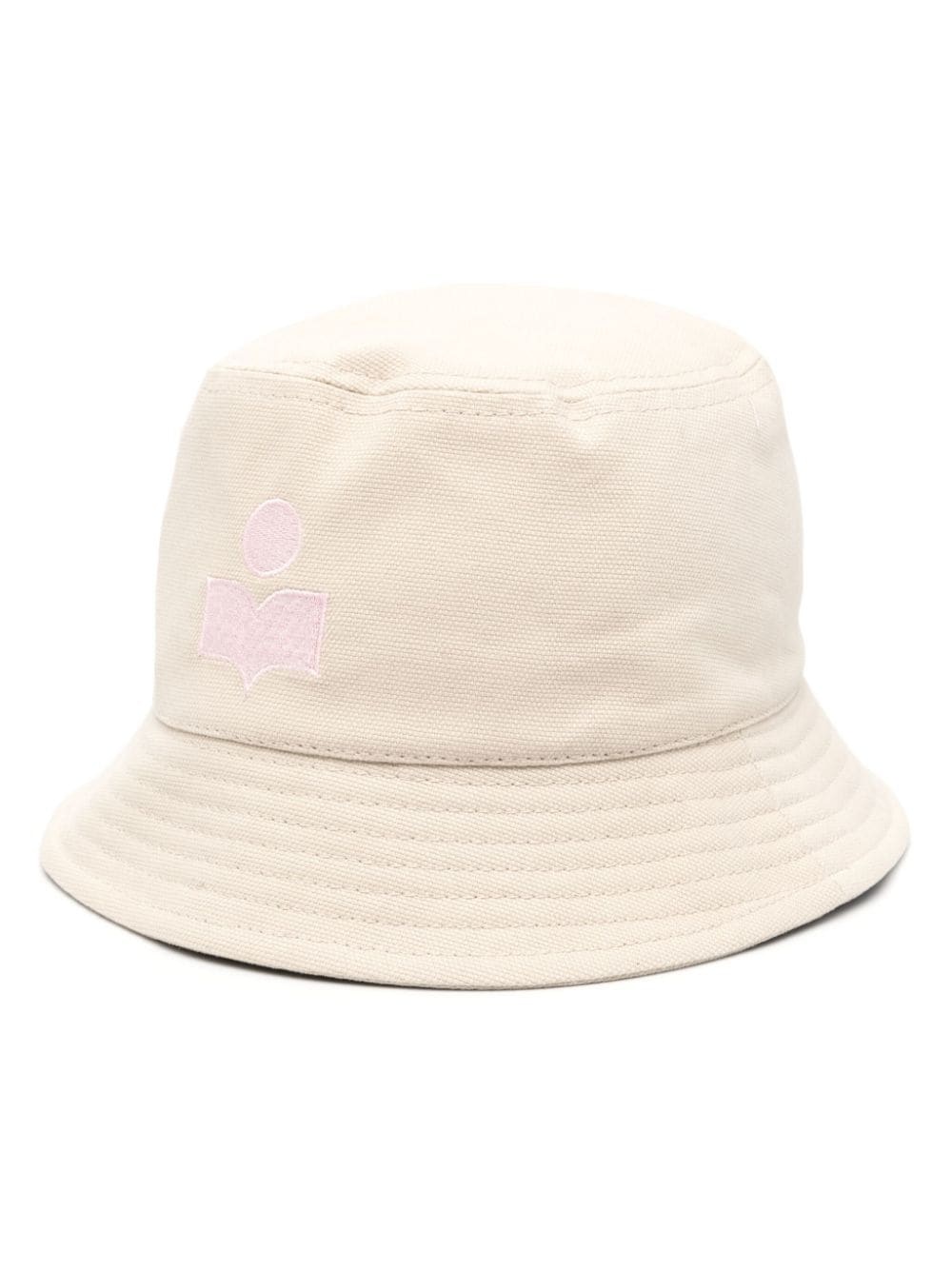 logo-embroidered cotton bucket hat - 1
