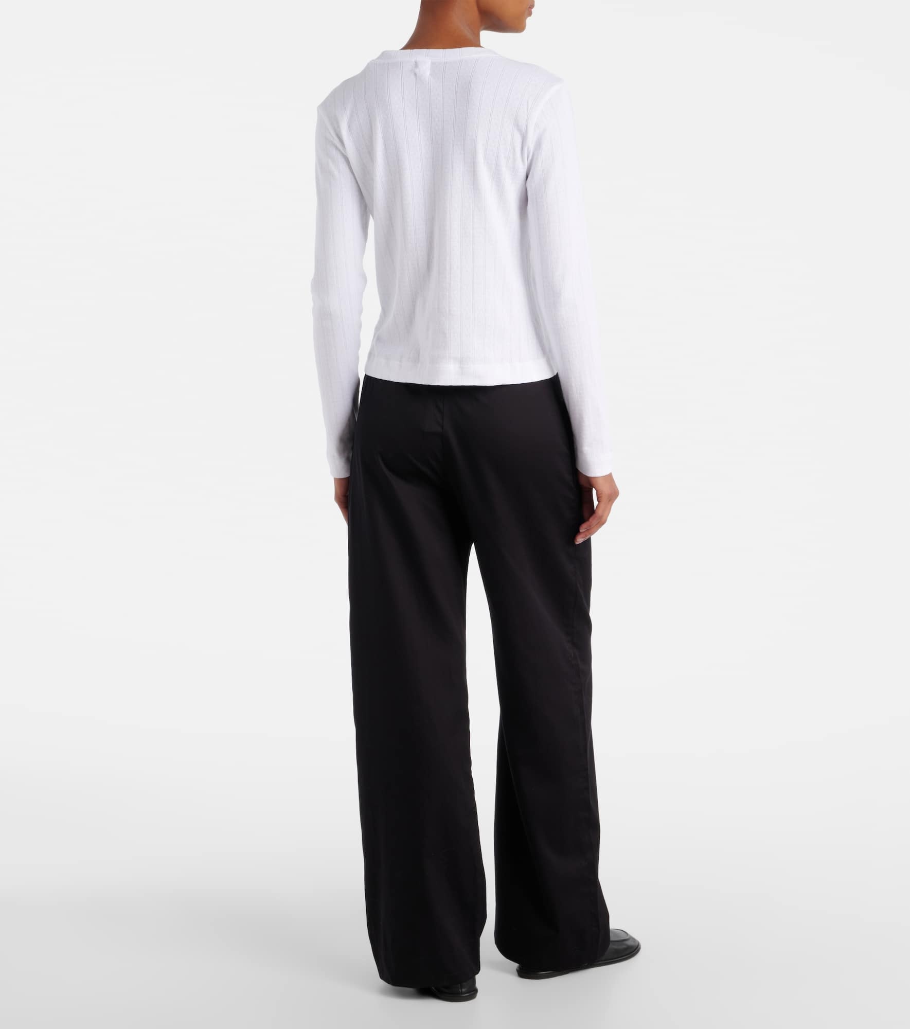 Pointelle cotton cardigan - 3