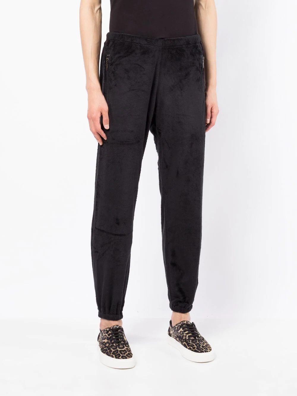 textured-finish track pants - 3