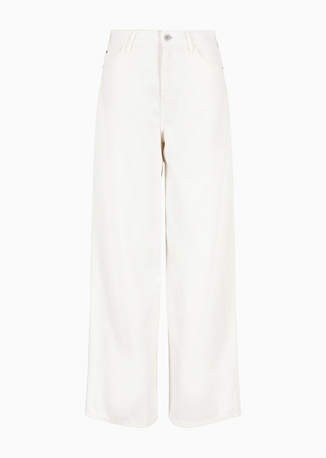 J1C Medium-high rise, wide-leg jeans in cotton drill with embroidery - 1