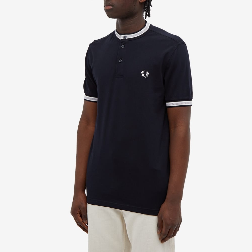 Fred Perry Textured Tipped Henley Polo - 4